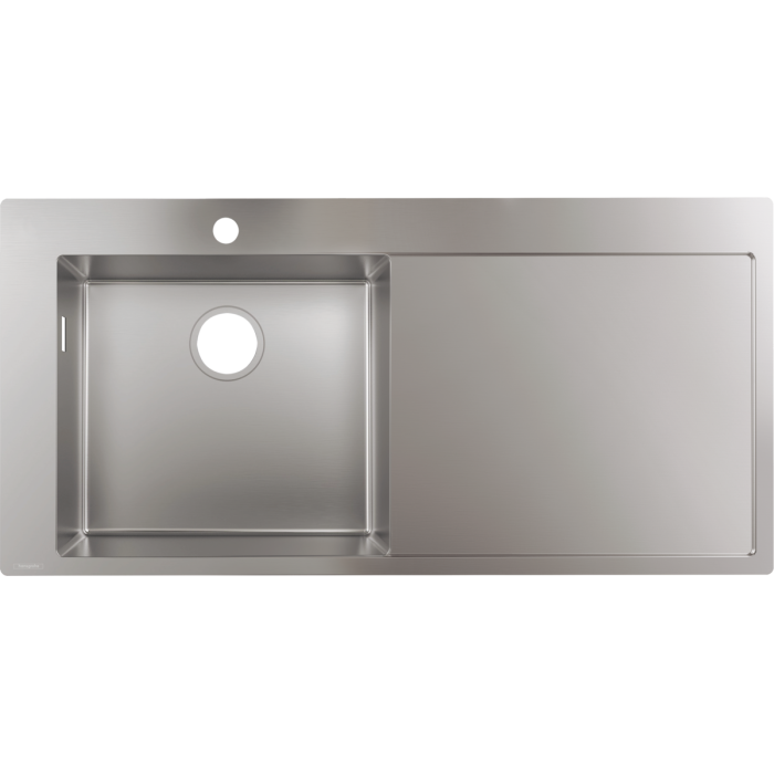 Мойка из нержавеющей стали HANSGROHE 1045 x 510 мм, правая, 43331800