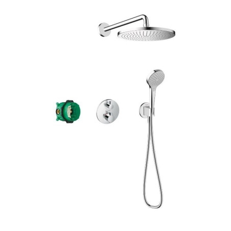 Настенный термостатический душ 4 в 1 комплект HANSGROHE Croma 280, 27954000