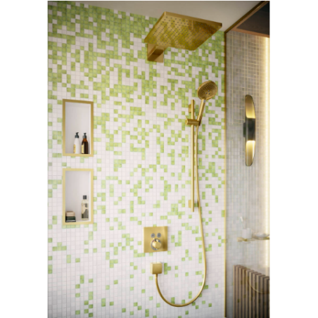 Pirmssienas termostata duša 6 in 1 komplekts HANSGROHE Raindance E 300, pulēts zelts