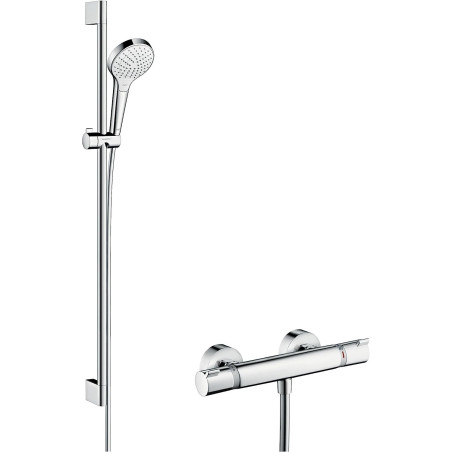 Termostata dušas jaucējkrāns ar 95,9 cm dušas statīvu HANSGROHE Croma Select S, 27014400