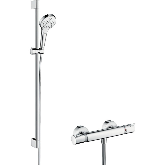 Termostata dušas jaucējkrāns ar 95,9 cm dušas statīvu HANSGROHE Croma Select S, 27014400