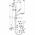 Смеситель для душа с термостатом и душевой подставкой 66,9 см HANSGROHE Croma Select S, 227013400