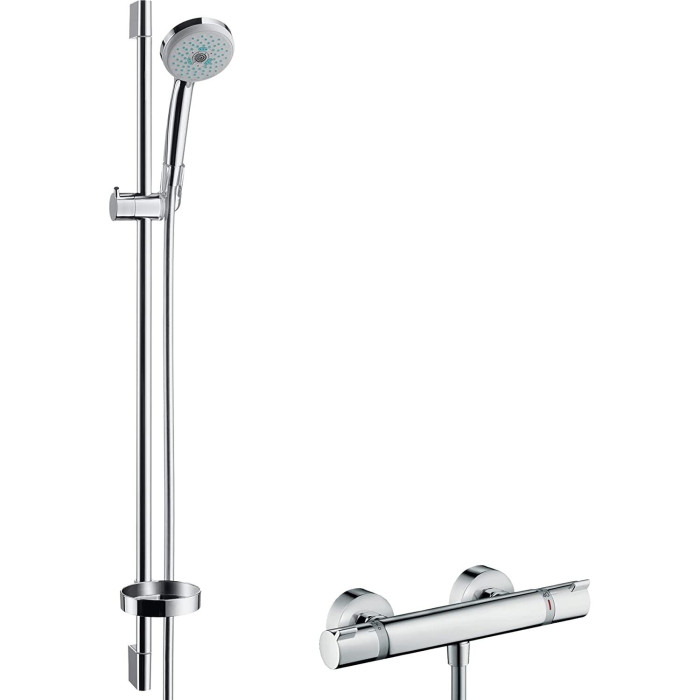 Termostaatdušiga kraan 95,8 cm dušialustega HANSGROHE Croma 100, 27035000