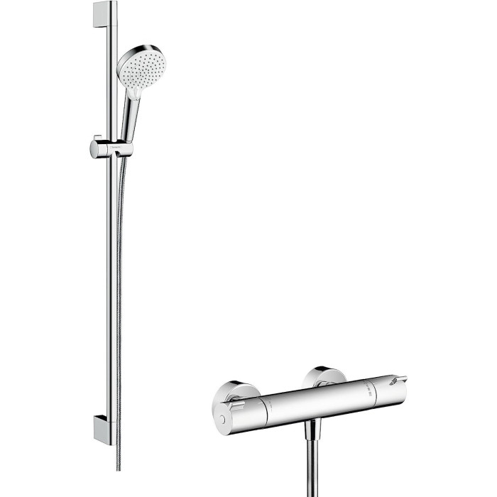 Termostata dušas jaucējkrāns ar 95,9 cm dušas statīvu HANSGROHE Crometta, 27813400