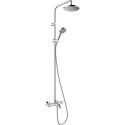 Termostata lietus dušas sistēma ar knābi vannai HANSGROHE Vernis Blend 200 1jet, 26079000
