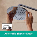 Termostatinė lietaus dušo sistema su snapu voniai HANSGROHE Vernis Blend 200 1jet, 26079000