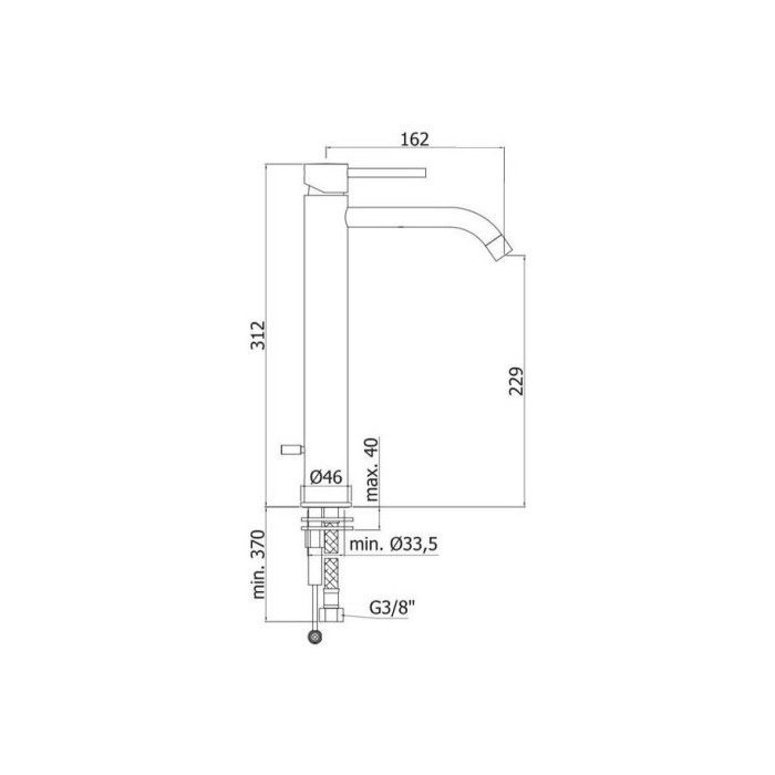 Segisti valamule PAFFONI Light, LIG 081 NO