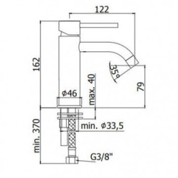 Mikseris bidē PAFFONI Light, LIG131NO