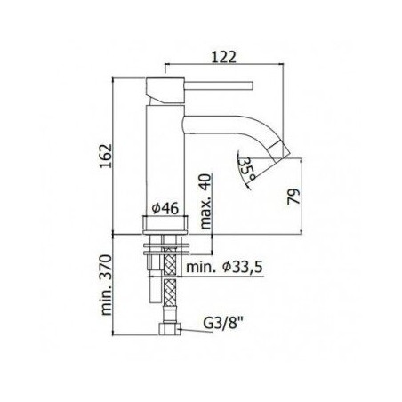 Mikseris bidē PAFFONI Light, LIG131NO