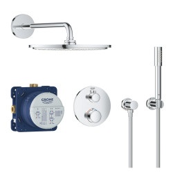 Настенные термостатические душевые комплекты GROHE Grohtherm Rainshower Cosmopolitan 310, 34731000