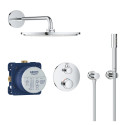 Pirmssienas termostatiskie dušas komplekti GROHE Grohtherm Rainshower Cosmopolitan 310, 34731000