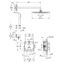 Настенные термостатические душевые комплекты GROHE Grohtherm Rainshower Cosmopolitan 310, 34731000