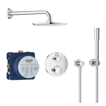 Pre-wall thermostatic shower set GROHE Grohtherm Rainshower Cosmopolitan 210, 34732000