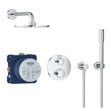 Pre-wall thermostatic shower set GROHE Grohtherm Rainshower Cosmopolitan 210, 34732000