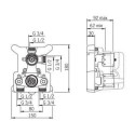 Pre-wall thermostatic shower set ORAS Optima, 7139