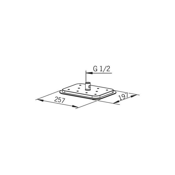 Pre-wall thermostatic shower set ORAS Optima, 7139