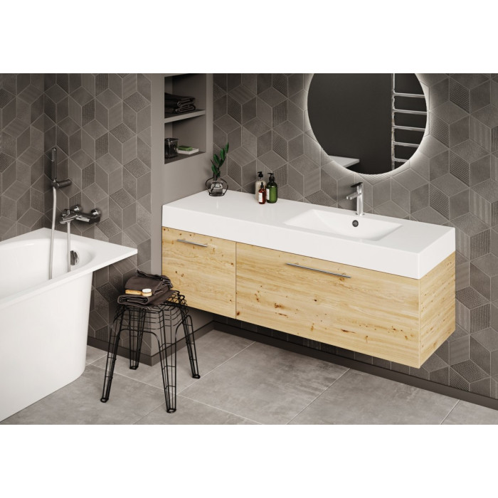 Akmens masės baldinis praustuvas PAA Long Step, 1500 x 490 mm, ILS1500/L/00