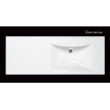 Akmens masės baldinis praustuvas PAA Long Step, 1500 x 490 mm, ILS1500/L/00