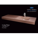 Akmens masės baldinis praustuvas PAA Long Step, 1500 x 490 mm, ILS1500/L/00