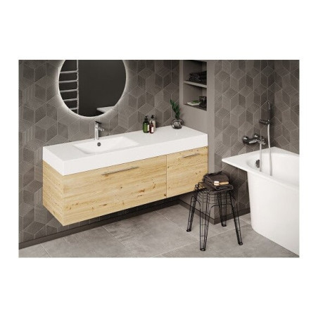 Stoneware washbasin PAA Long Step, 1500 x 490 mm, ILS1500/K/00