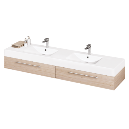 Akmens masės baldinis praustuvas PAA Long Step Duo, 2100 x 490 mm, ILSW/00