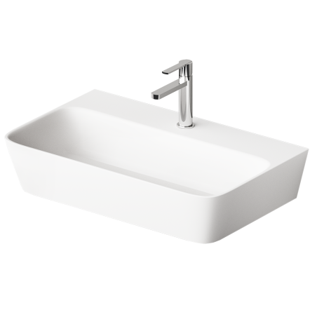 Встраиваемый умывальник PAA Quadro Silkstone, 700 x 430 мм, IQUAS/00