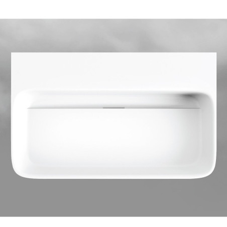 Built-in washbasin PAA Quadro Silkstone, 700 x 430 mm, IQUAS/00
