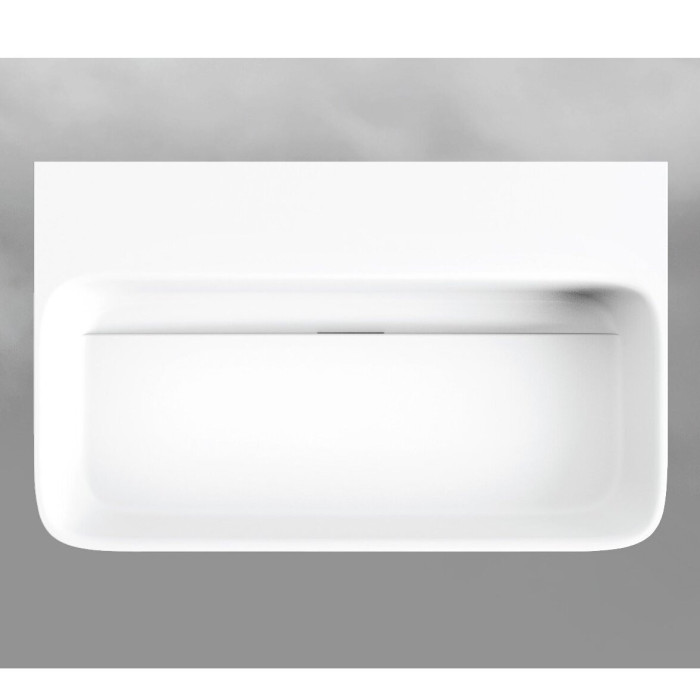 Встраиваемый умывальник PAA Quadro Silkstone, 700 x 430 мм, IQUAS/00