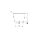 каменная ваннаTUB PAA Quadro Silkstone, 700 x 1590 мм, VAQUABSS/00