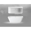 Akmens masės vonia PAA Quadro Wall Silkstone, 750 x 1600 mm, VAQUAS/00