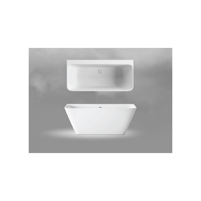 KivivannTUB PAA Quadro Wall Silkstone, 750 x 1600 mm, VAQUAS/00