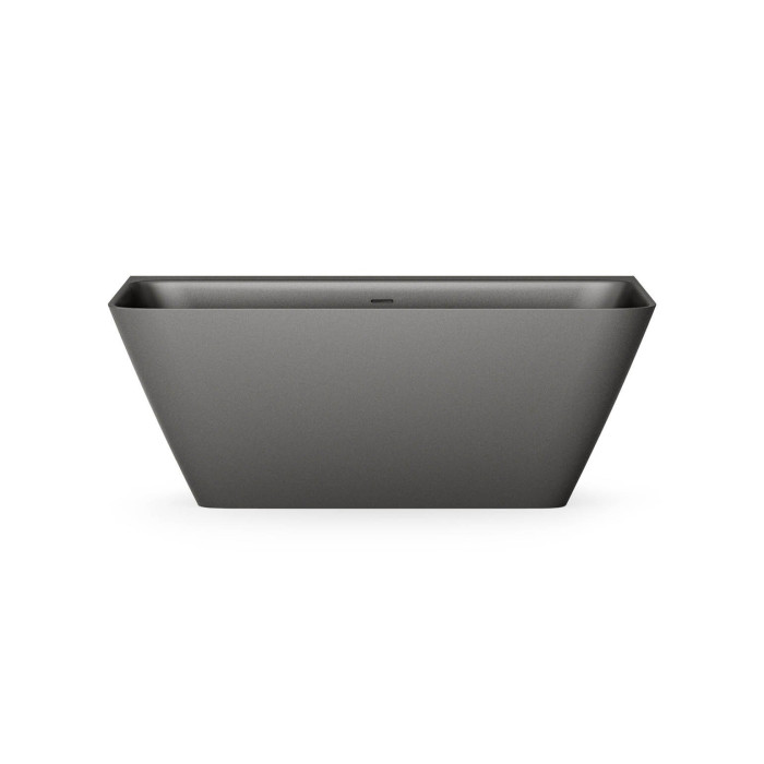 Stone bathTUB PAA Quadro Wall Silkstone Graphite, 750 x 1600 mm, VAQUAS/01