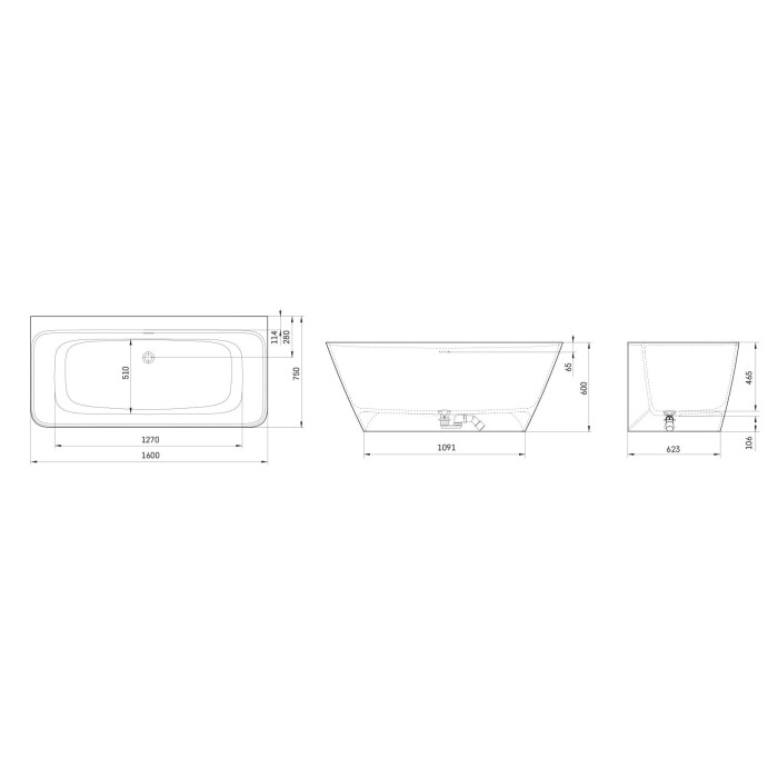 KivivannTUB PAA Quadro seinaga siidikivigrafiit, 750 x 1600 mm, VAQUAS/01