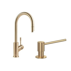 Jaucējkrāns izlietnei ar ziepju dozatoriem VILLEROY & BOCH Umbrella Flex, 92540003+92362003