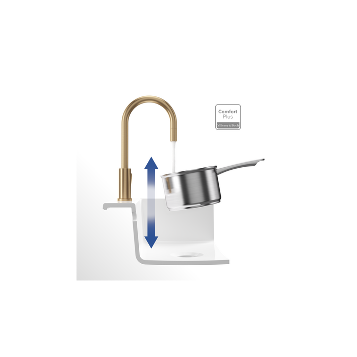 Segisti valamu jaoks koos seebidosaatoritega VILLEROY & BOCH Umbrella Flex, 92540003+92362003