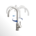 Jaucējkrāns izlietnei ar ziepju dozatoriem VILLEROY & BOCH Umbrella Flex, 92540003+92362003