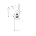 Maišytuvas plautuvei su muilo dozatoriais VILLEROY & BOCH Umbrella Flex, 92540003+92362003