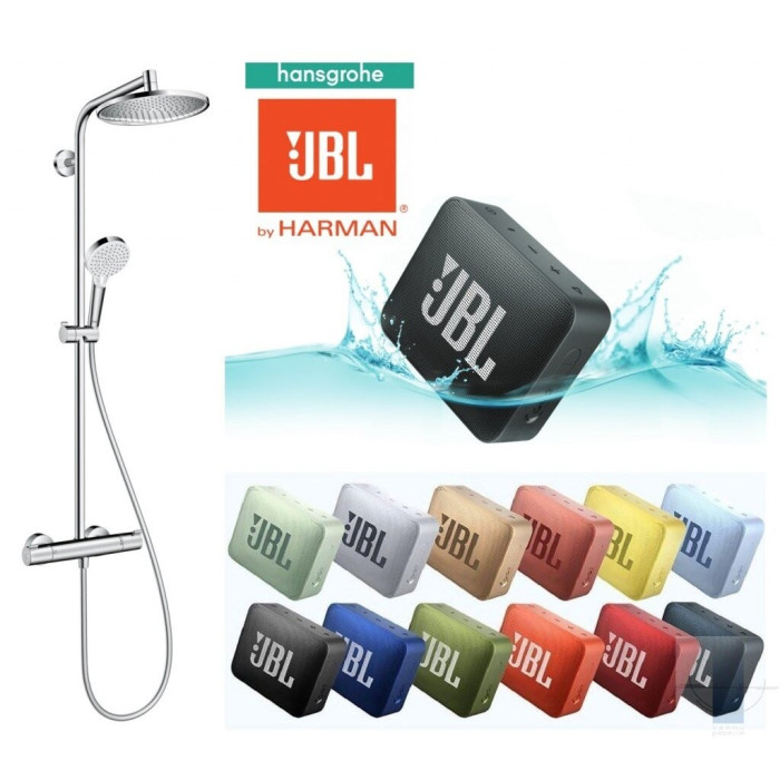 Термостатическая система тропического душа HANSGROHE Crometta S 240 Varia 1jet, 26781000 + JBL в подарок