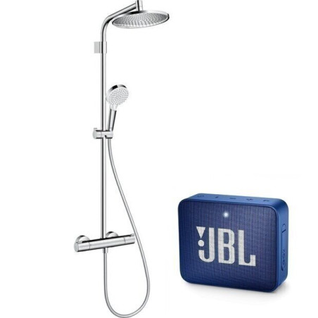 Thermostatic rain shower system HANSGROHE Crometta S 240 Varia 1jet, 26781000 + JBL gift