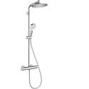 Termostatinė lietaus dušo sistema HANSGROHE Crometta S 240 Varia 1jet, 26781000 + JBL dovana