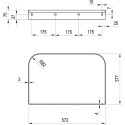 Washbasin with a hole for faucet RAVAK Yard 800, XJX01280002