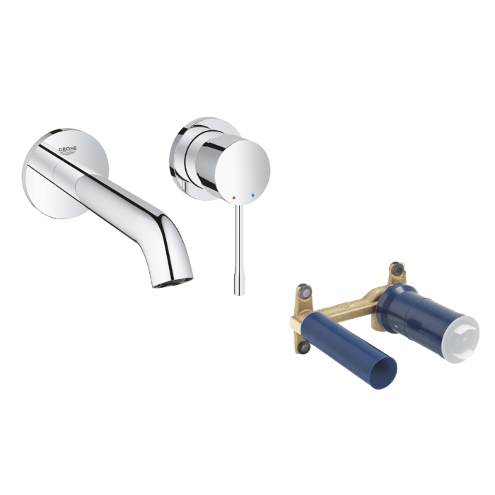 Priekšsienas jaucējkrāns izlietnei ar priekšsienas daļu GROHE Essence 183 mm, 29192001+23571000