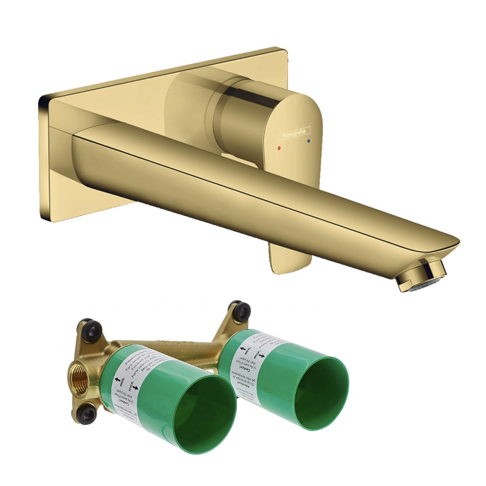 Пристенная подставка для умывальника с пристенной частью HANSGROHE Talis E 225 мм, 71733990+13622180