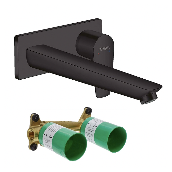 Pre-walled stirrer for washbasin with pre-wall part HANSGROHE Talis E 225 mm, 71734670+13622180