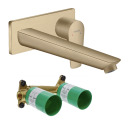 Eelseinaga valamu seina sisse paigaldatava osaga HANSGROHE Talis E 225 mm, 71734140+13622180