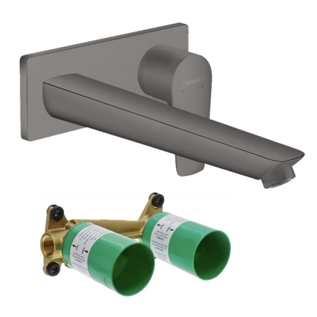 Пристенная подставка для умывальника с пристенной частью HANSGROHE Talis E 225 мм, 71734340+13622180