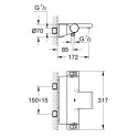 Termostatiskais mikseris GROHE Grohtherm 2000 Jauns ar plauktu, 34464001