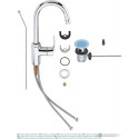 Praustuvo maišytuvas GROHE Eurosmart L, 23537002