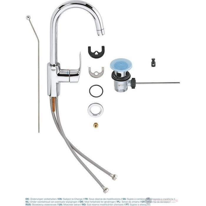 Praustuvo maišytuvas GROHE Eurosmart L, 23537002