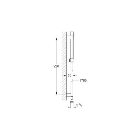 Dušas kabīnes komplekti GROHE Euphoria Cube Stick 920 mm, 27700000